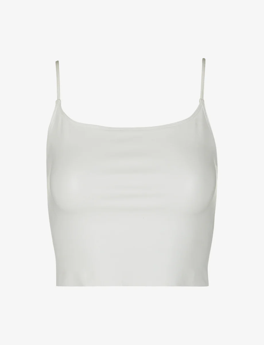 Faux Leather Cami Crop Top - Image 8