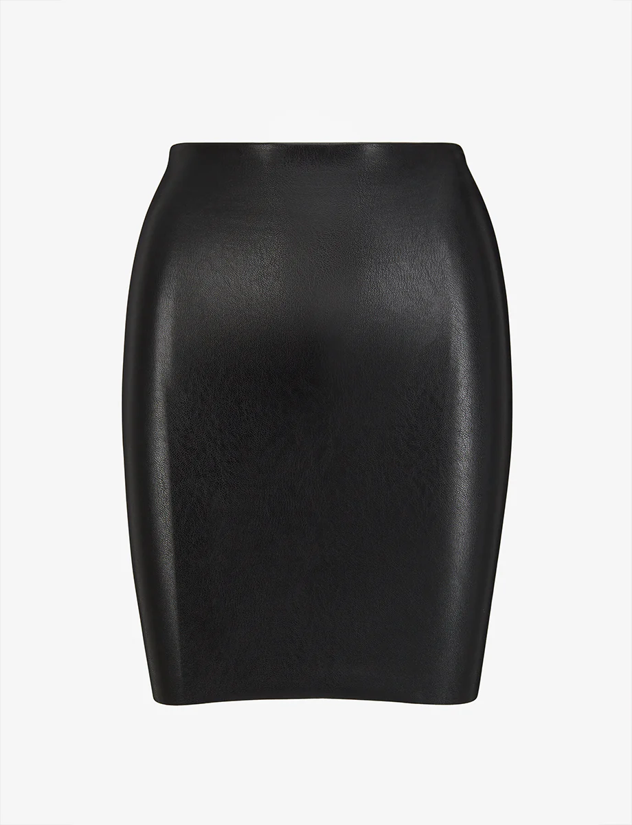 Faux Leather Mini Skirt - Image 4