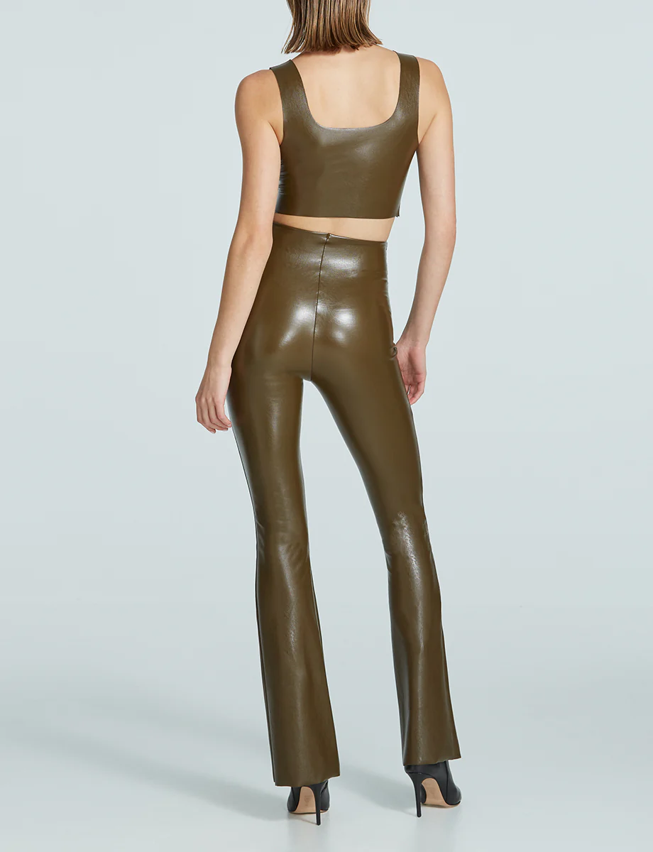 Faux Leather Flared Legging - Image 14
